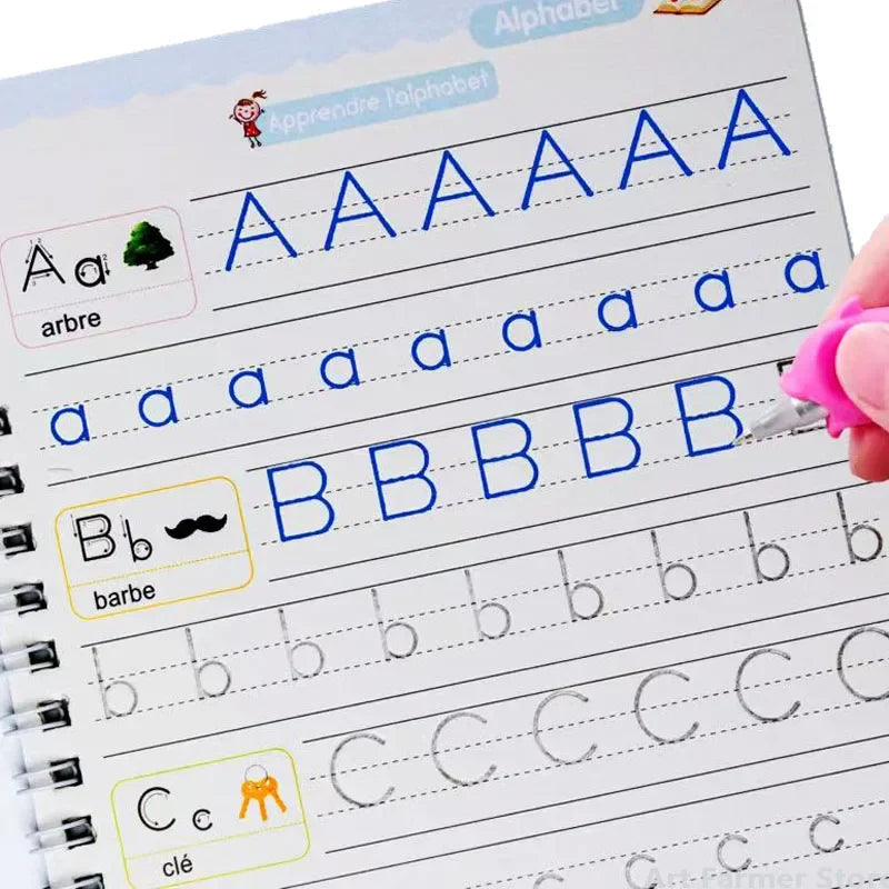 Cahier d'Écriture Educatif et Réutilisable (3 à 9ans)