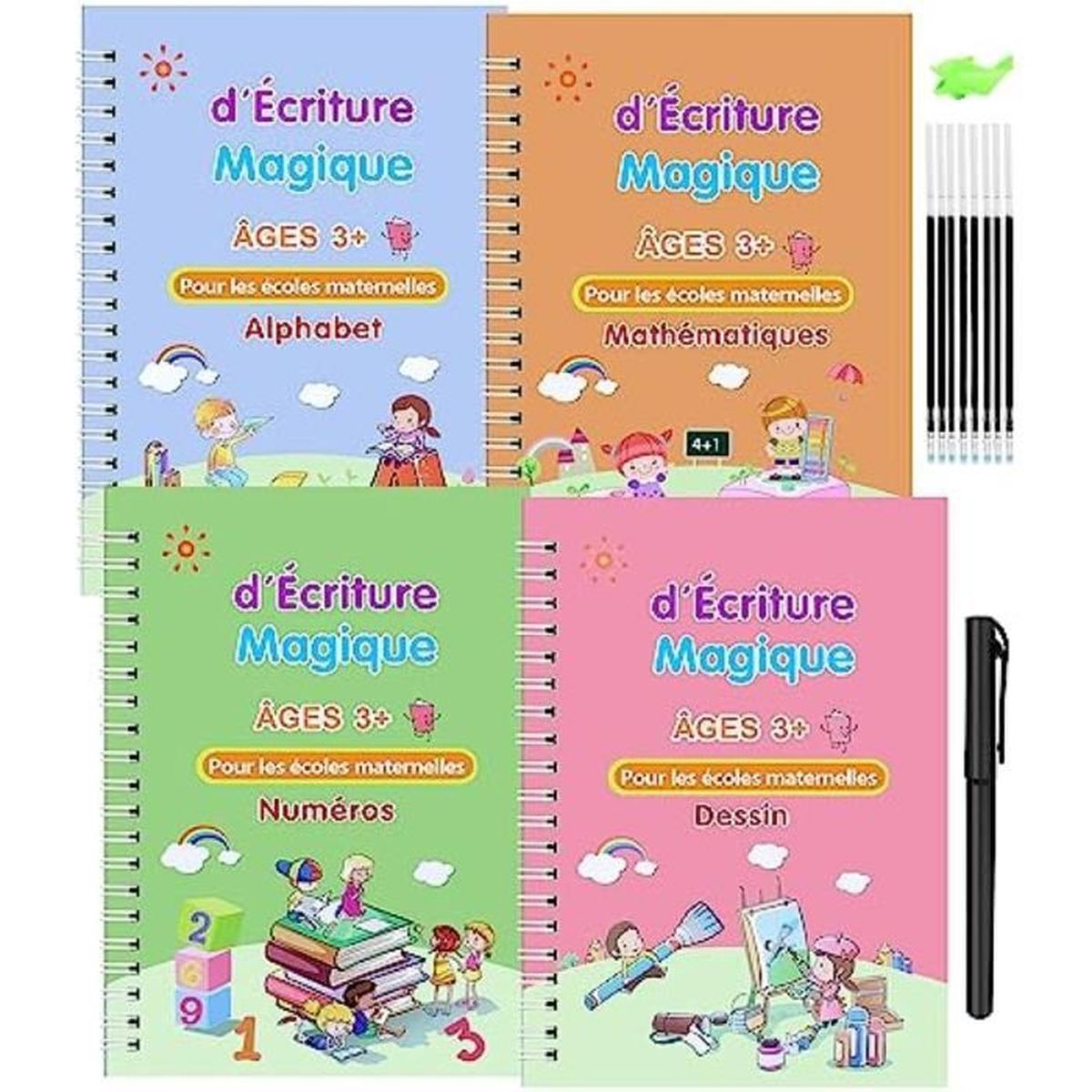 Cahier d'Écriture Educatif et Réutilisable (3 à 9ans)