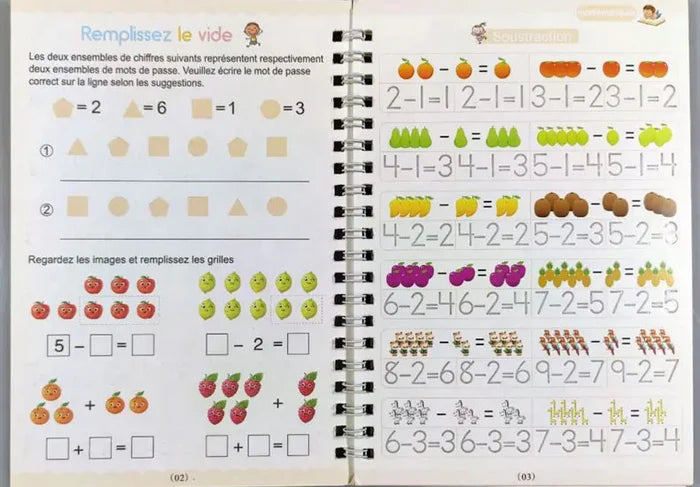 Cahier d'Écriture Educatif et Réutilisable (3 à 9ans)